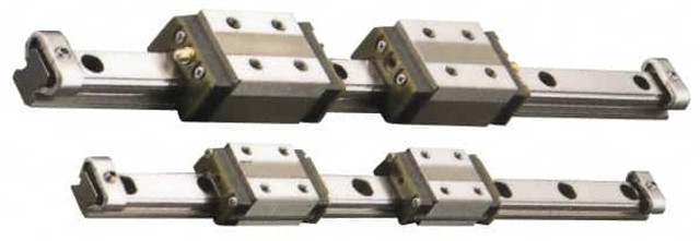 THK HSR8R2UUM+155LM 24mm Block L x 16mm W x 8.9mm H, 10mm Transverse Hole Spcg, 10mm Lateral Hole Spcg, 4-Way Compact HSR Assembly