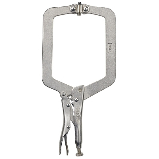 Stanley® Products Irwin® VISE-GRIP® Locking C-Clamps with Swivel Pads, Jaw Opens to 4-1/2 in, 9 in Long