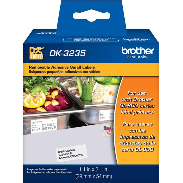 Brother DK3235 Label Ribbon: White, Paper
