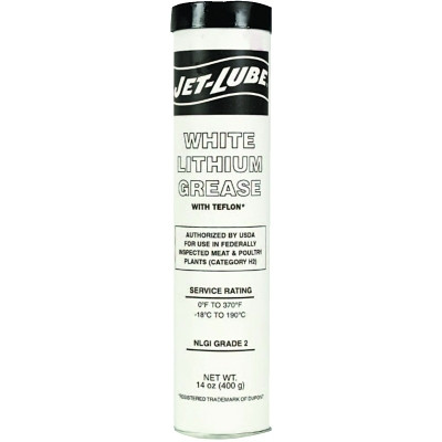 Jet-Lube® White Lithium Grease, with PTFE, 14 oz, Can