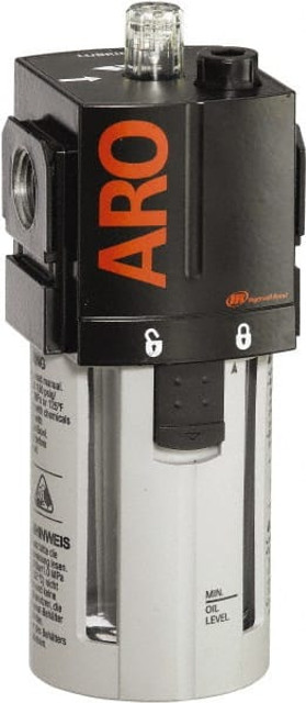 ARO/Ingersoll-Rand L36341-100 Standard Compressed Air Lubricator: 1/2" Port, NPT Ends, 156 CFM