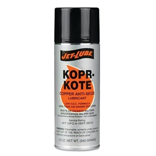 Jet-Lube® Kopr-Kote® High Temperature Anti-Seize and Lubricant, 12 oz Aerosol Can