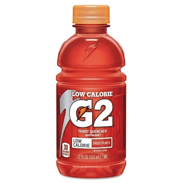 Gatorade® G2 Low Calorie Thirst Quencher, 12 oz, Bottle, Fruit Punch Gatorade® G2 Low Calorie Thirst Quencher, 12 oz, Bottle, Fruit Punch