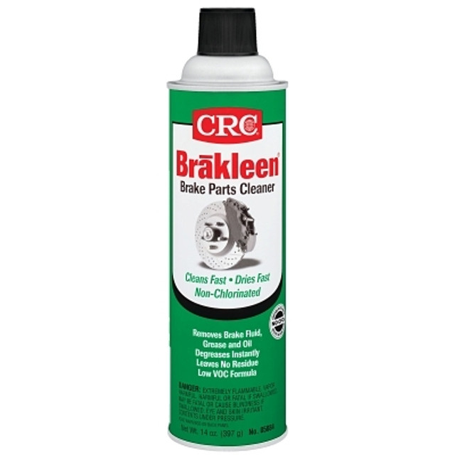 CRC® Brake Parts Cleaner, 14 oz Aerosol Can, Solvent Odor, Non-Chlorinated, Less Than 45% VOC CRC® Brake Parts Cleaner, 14 oz Aerosol Can, Solvent Odor, Non-Chlorinated, Less Than 45% VOC