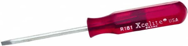 Xcelite R3322N Slotted Screwdriver: 0.09" Width, 2" OAL