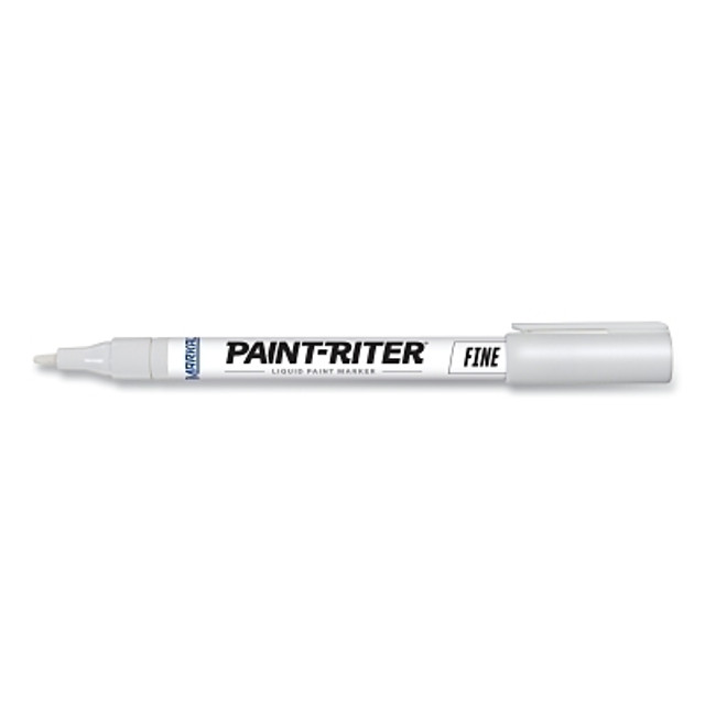 LA-CO Industries Inc Markal® Paint-Riter® Fine Liquid Paint Marker, White, 1/16 in Tip, Fine