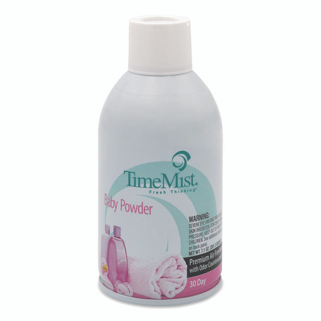 ZEP INC. TimeMist® 1042686EA Premium Metered Air Freshener Refill, Baby Powder, 7.1 oz Aerosol Spray