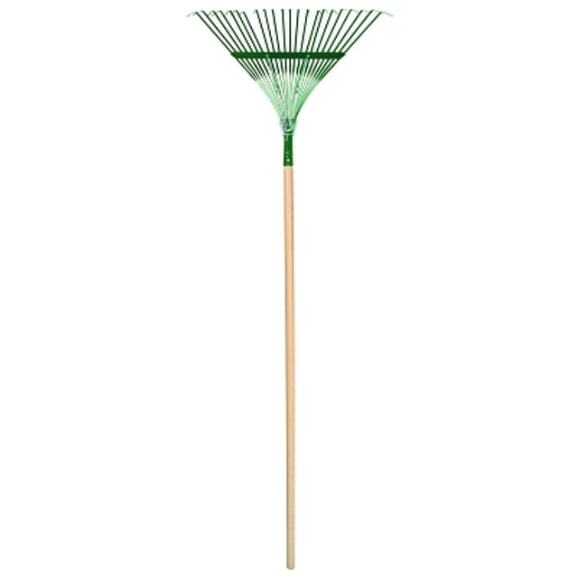 The AMES Companies, Inc. UnionTools® 64430 Leaf Rake, 22 in Steel Blade, 48 in Hardwood Handle