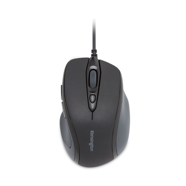 KENSINGTON 72355 Pro Fit Wired Mid-Size Mouse, USB 2.0, Right Hand Use, Black