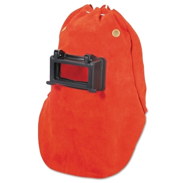 Honeywell Honeywell Fibre-Metal® Fibre-Metal® Leather Welding Hood, Lens Shade 10, Orange, Lift-Front Glassholder, 2 in x 4-1/4 in Window
