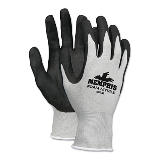 MCR Safety 9673S NXG® Work Gloves, Small, Black/Gray