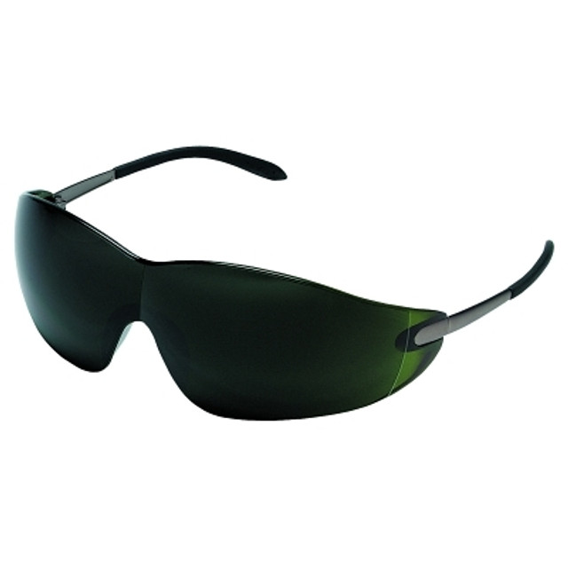 MCR Safety S21 Series Protective Eyewear, Green Filter 5.0 Lens, Chrome Frame, Metal