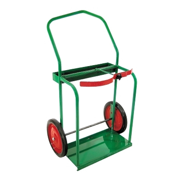 Anthony High-Rail Frame Dual-Cylinder Cart, 47 in H x 29 in W, 14 in Solid Rubber Wheels