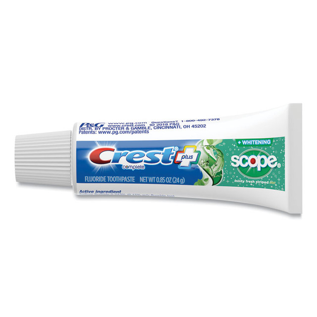 PROCTER & GAMBLE Crest® 38592CT Complete Whitening Toothpaste + Scope, Minty Fresh, 0.85 oz Tube, 36/Carton