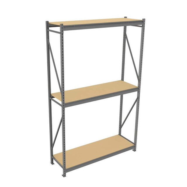 Tennsco BU-7224120PSMGY Bulk Storage Rack: 2,750 lb per Shelf, 3 Shelves