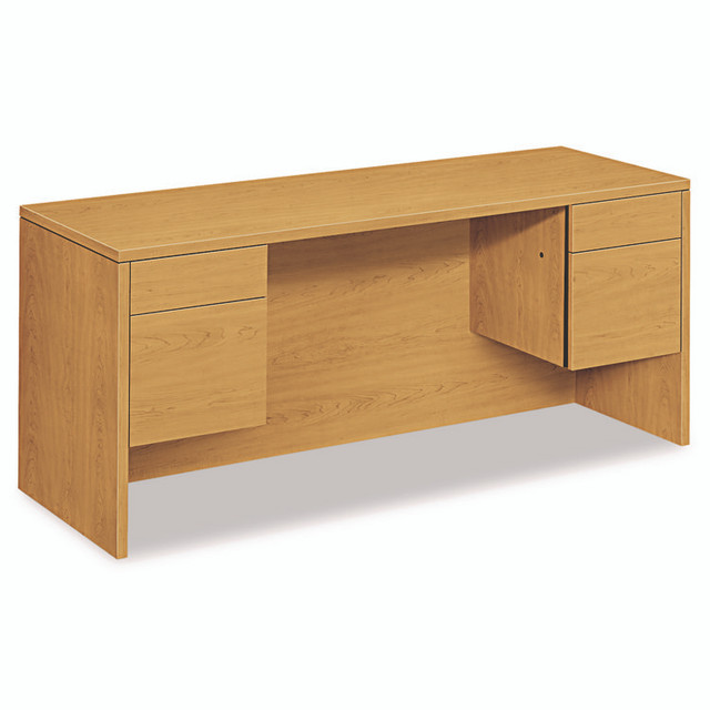 HON COMPANY 10565CC 10500 Series Kneespace Credenza With 3/4-Height Pedestals, 60w x 24d x 29.5h, Harvest
