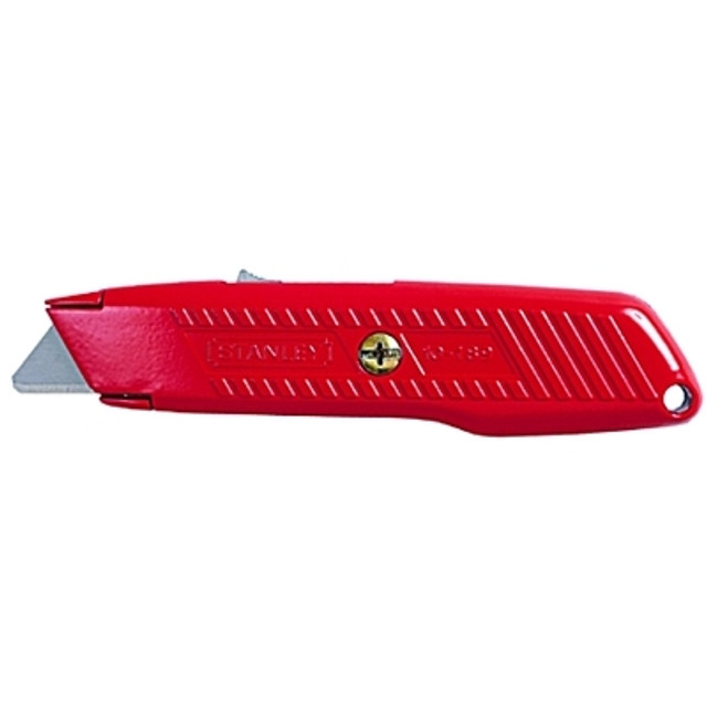 Stanley® Products Stanley® Self-Retracting Utility Knife, 5-7/8 in L, Carbon Steel, Orange