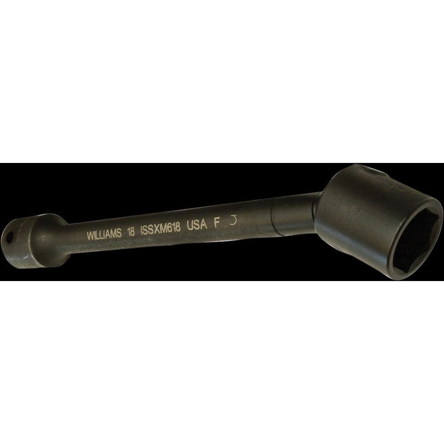 Williams JHWISSXM418 Socket Extensions; Tool Type: Non-Tension Socket Flextensions ; Extension Type: Non-Impact ; Drive Size: 1/2in (Inch); Finish: Black Industrial ; Overall Length (Decimal Inch): 4.0900 ; Material: Steel