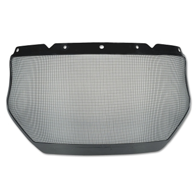 MSA 10116557 V-Gard® Accessory System Mesh Visor, Uncoated, Silver, 17 in L x 8 in H