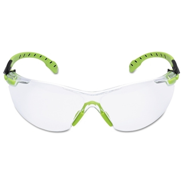 3M™ Solus™ 1000 Series Protective Eyewear, Clear Lens, Polycarbonate, Anti-Fog, Anti-Scratch, Green/Black Frame