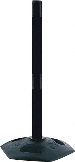 Tensator 886T2-21-RCV Free Standing Retractable Barrier Post: Plastic Post, Rubber Base