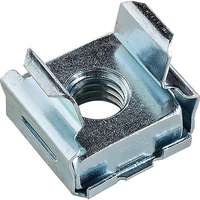 Made in USA ADVD7957-5618-3 Clip On & Floating Nuts; U Nut Type: Extruded Tapped Hole ; Type: Cage Nut ; Finish/Coating: Zinc-Plated ; Material: Spring Steel ; Maximum Material Thickness (Decimal Inch): 0.0250 ; Minimum Material Thickness (Decimal In