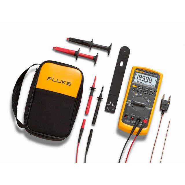 Fluke FLUKE-87-5/E2 C Multimeters; Maximum DC Voltage: 1000 ; Maximum AC Voltage: 1000 ; Maximum AC Current (A): 20 ; Temp Measurement Range (C): -200 to 1090 degree ; Maximum Resistance (Megohms): 50 ; Batteries Included: Yes