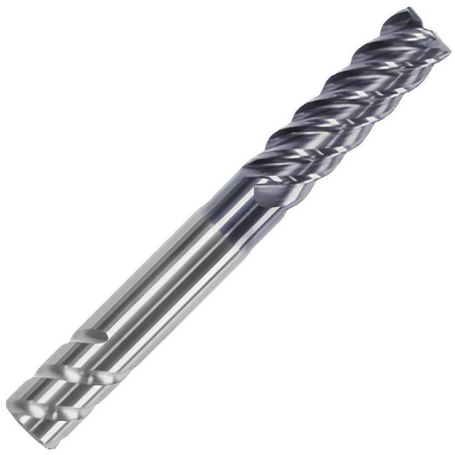 HAIMER F1005LLL1/4ZCAA Corner Chamfer End Mill: 1/4" Dia, 3/4" LOC, 5 Flutes, 0.008" Chamfer Width, Solid Carbide