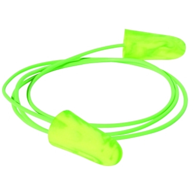 Moldex 6622 Goin' Green Foam Earplugs, Foam, Green, Corded