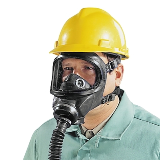 MSA 457126 Gas Mask Facepiece,Ultravue & Ultra Elite Full Facepiece Respirator, BK, 6/PK