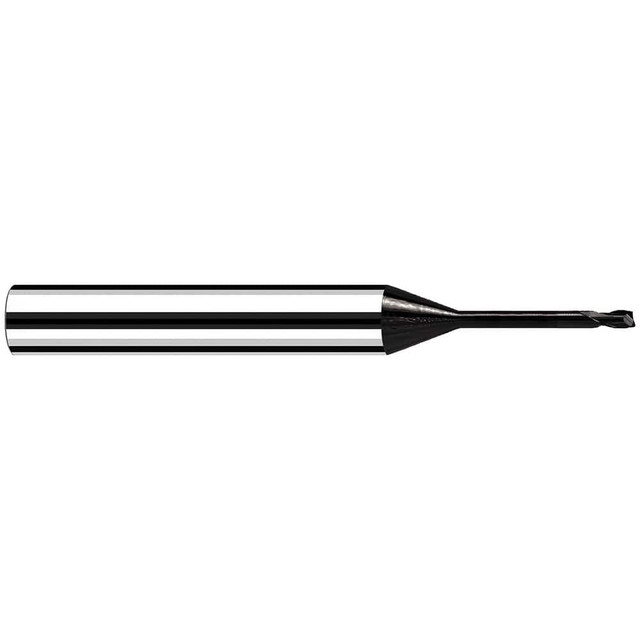 Fraisa B6036018 Corner Radius End Mill: 0.2 mm Dia, 0.20 mm LOC, 30 deg Helix, C Coated, Corner Radius End, Centercutting Series MicrotoroXG