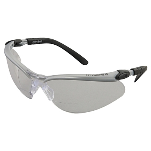 3M™ BX™ Safety Eyewear, +1.5 Diopter Polycarbon Hard Coat Lenses, Silver/Black Frame 3M™ BX™ Safety Eyewear, +1.5 Diopter Polycarbon Hard Coat Lenses, Silver/Black Frame