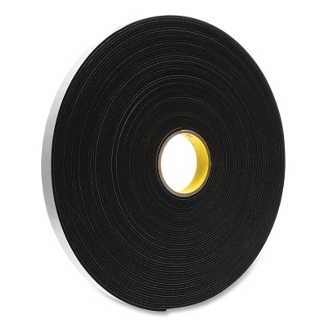 3M™ Vinyl Foam Tape 4508, 1 in x 36 yds, 3.2 mm Thick, Black