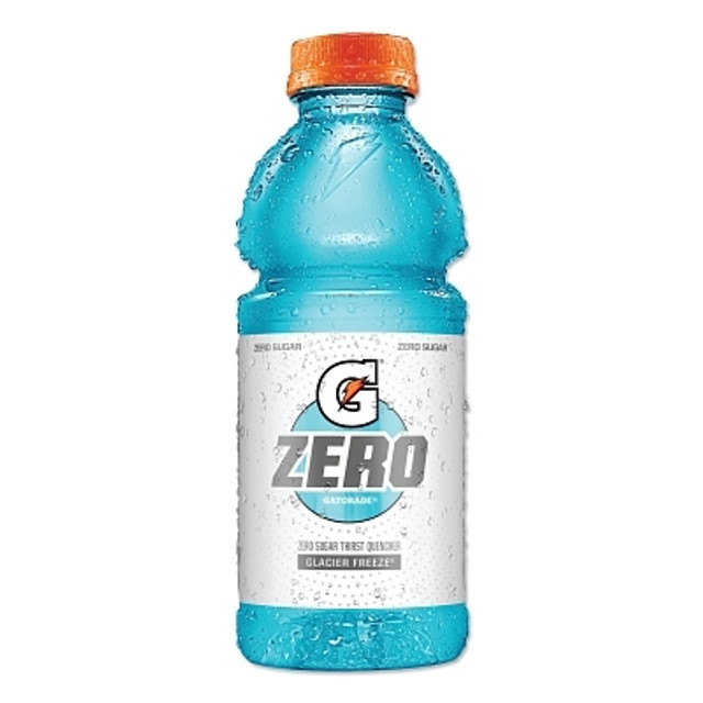 Gatorade® 04354 G Zero Sugar Ready-to-Drink Thirst Quencher, 20 oz, Bottle, Glacier Freeze