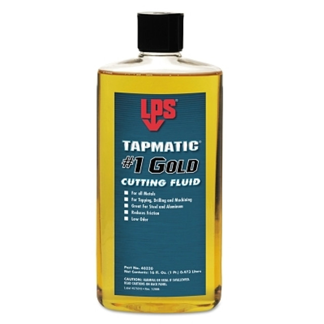 ITW Pro Brands LPS® Tapmatic® #1 Gold Cutting Fluid, 16 oz, Squeeze Bottle