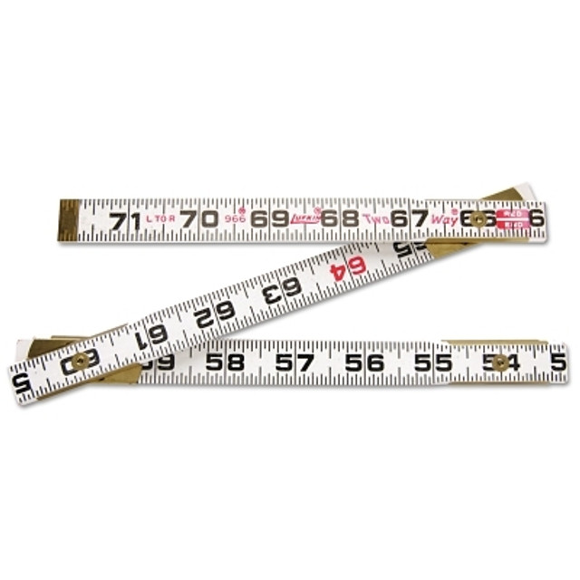 Apex Tool Group Crescent Lufkin® Red End® Two Way® Folding Wood Rule, 6 ft L, Wood, SAE Apex Tool Group Crescent Lufkin® Red End® Two Way® Folding Wood Rule, 6 ft L, Wood, SAE