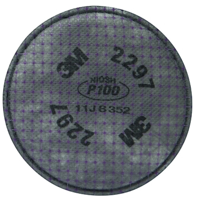 3M™ 7000127451 Advanced Particulate Filter, P100, Oil/ Non-Oil Based Particulates/Organic Vapors, Magenta