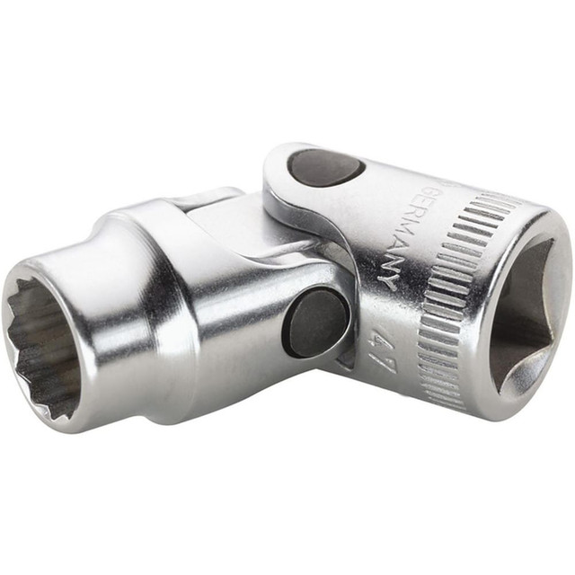 Stahlwille 02040014 Hand Sockets; Socket Type: Flex Socket ; Drive Size: 3/8in (Inch); Socket Size (mm): 14 ; Drive Style: Hex ; Number Of Points: 12 ; Overall Length (Decimal Inch): 1.8200