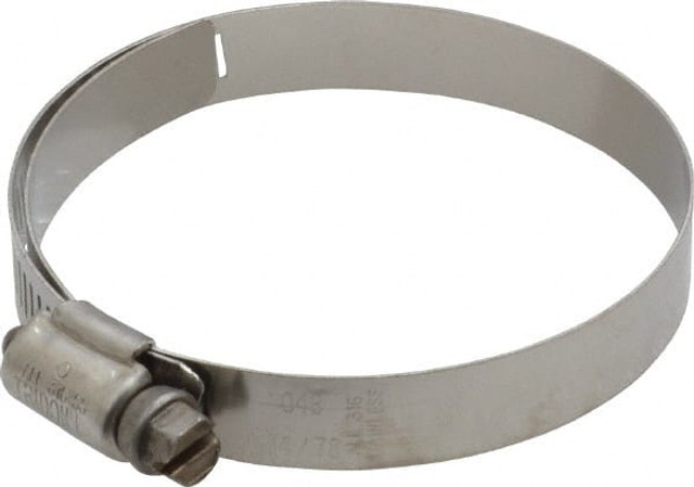 IDEAL TRIDON M615048706 Worm Gear Clamp: SAE 48, 2-9/16 to 3-1/2" Dia, Stainless Steel Band