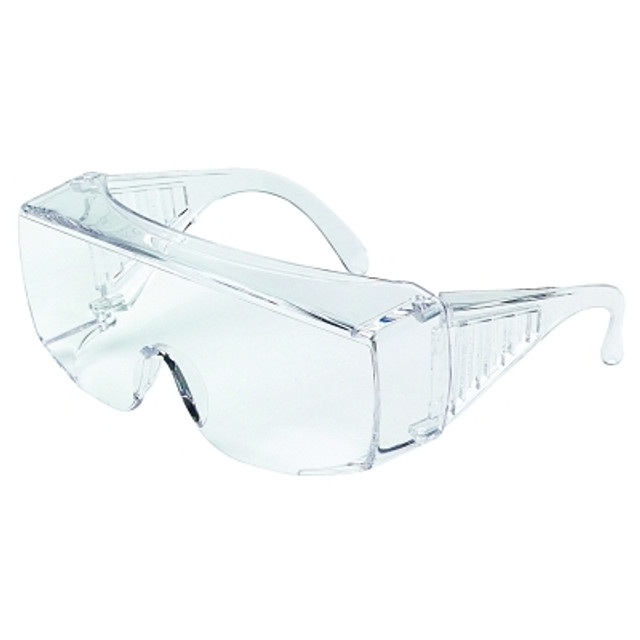MCR Safety 98 Series Safety Glasses, Clear Polycarb Lens/Frame, 150 mm Temple MCR Safety 98 Series Safety Glasses, Clear Polycarb Lens/Frame, 150 mm Temple