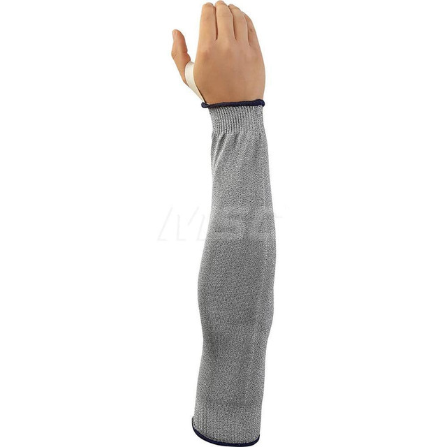 SHOWA S8115XL-10 Cut & Puncture Resistant Sleeves: Size XL, Dyneema & HPPE, Gray, ANSI Cut A4