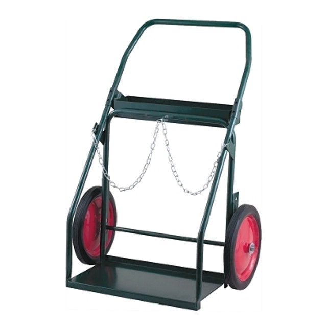 Harper Trucks Series 300 Truck, Holds 9-1/4 in to 13 in Cylinders, 14 in Semi-Pneumatic, Ball Bearing Wheels