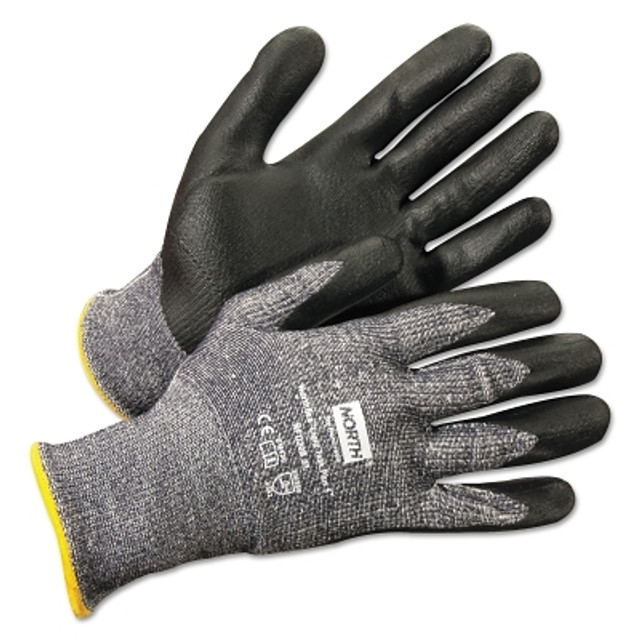 Honeywell Honeywell North® NorthFlex Light Task Plus 5 Coated Gloves, Large, Black/Gray