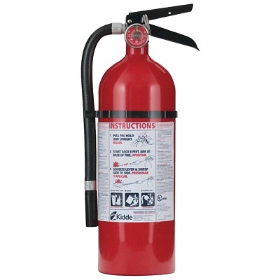 Kidde PRO 210 Consumer Fire Extinguisher, Type A, B, C, 4 lb