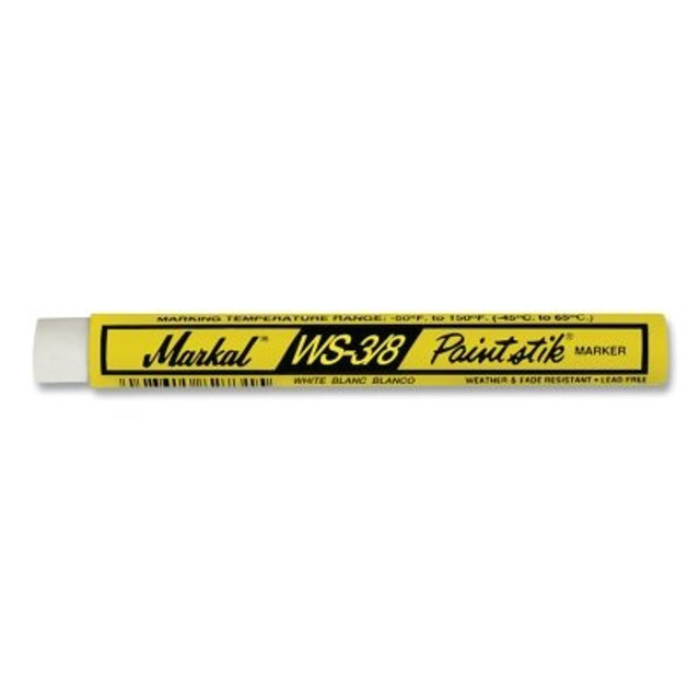 LA-CO Industries Inc Markal® WS Paintstik® Marker, 3/8 in x 4.25 in L, White