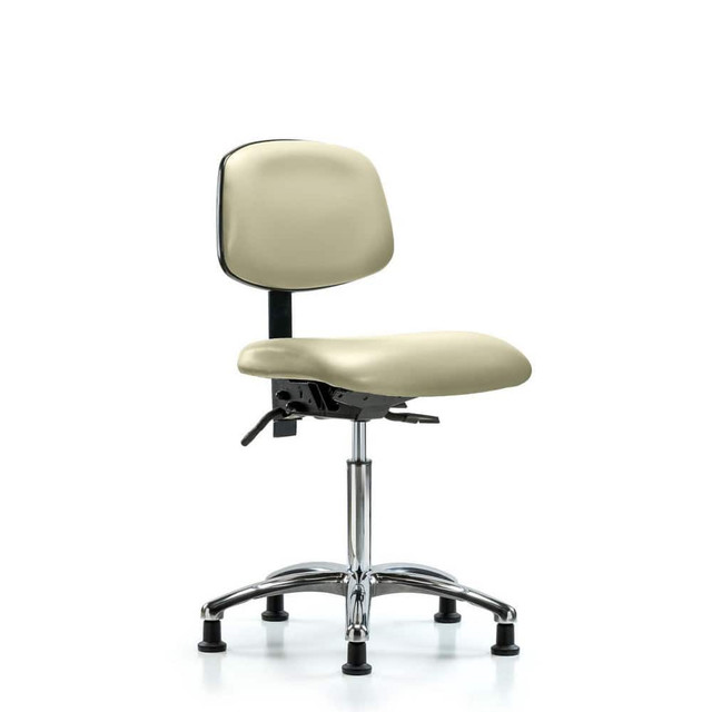 Blue Ridge Ergonomics MSC48830 Task Chair: Vinyl, Adobe White