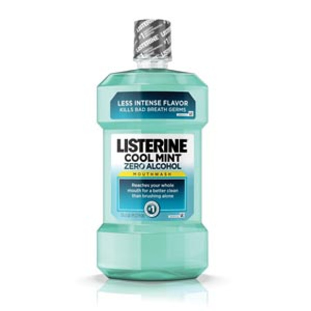 Johnson & Johnson Oral Health Products  42834 Listerine® Zero Mouthwash, Clean Mint, 1.5 Liter, 6/cs (Continental US+HI Only) 