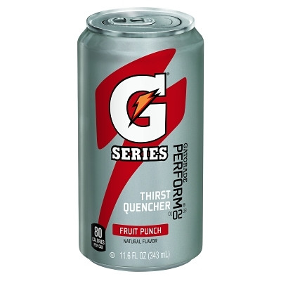 Gatorade® G Series 02 Perform® Thirst Quencher Ready-to-Drink Can, 11.6 fl oz, Fruit Punch