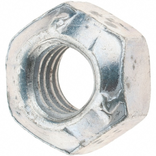 MSC 41769 Hex Lock Nut: Distorted Thread, Grade 12 Steel, Cadmium Dichromate Finish