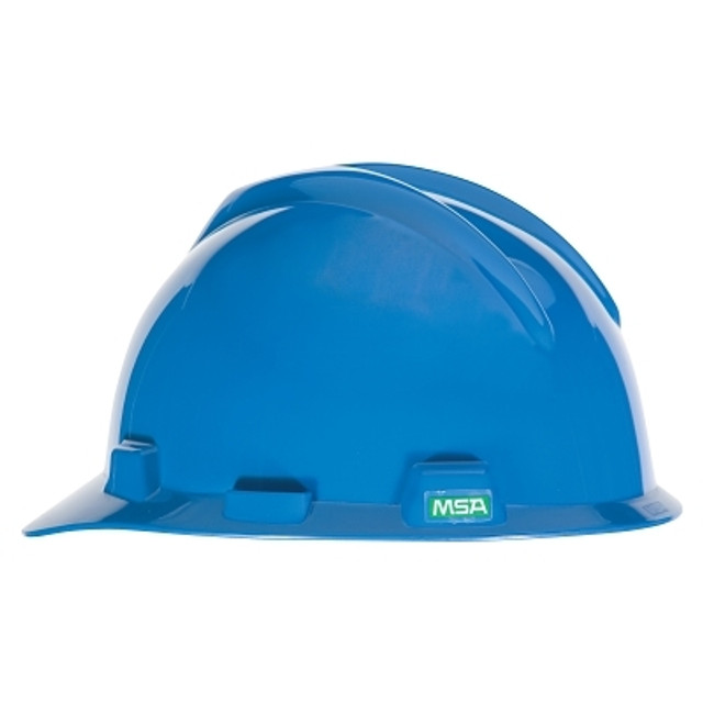 MSA V-Gard® 500 Protective Caps and Hats, 4 Point Fas-Trac, Vented Cap, Blue MSA V-Gard® 500 Protective Caps and Hats, 4 Point Fas-Trac, Vented Cap, Blue